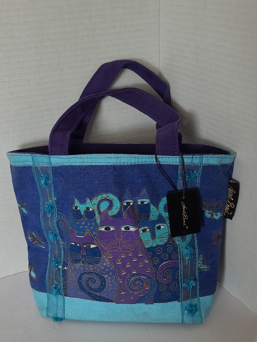 Laurel Burch Cat Lover Small Purse Handbag Feline Friends